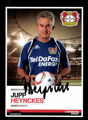 Jupp Heynckes Autogrammkarte Bayern Leverkusen 2010-11 Original Signiert