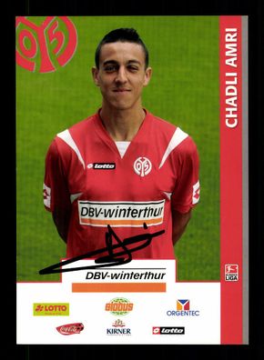 Chadli Amri Autogrammkarte FSV Mainz 05 2007-08 Original Signiert