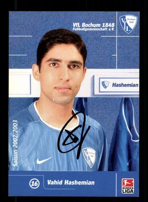 Vahid Hashemian Autogrammkarte VFL Bochum 2002-03 1. Karte Original Signiert