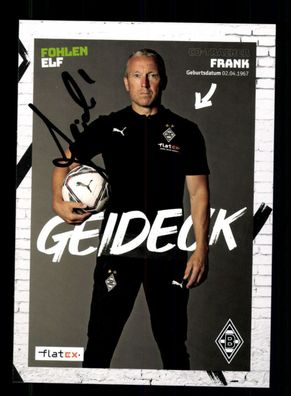 Frank Geideck Autogrammkarte Borussia Mönchengladbach 2020-21 Original Sign.