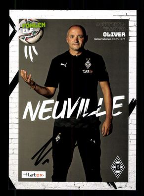 Oliver Neuville Autogrammkarte Borussia Mönchengladbach 2020-21 Original Sign.