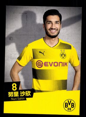 Nuri Sahin Autogrammkarte Borussia Dortmund 2017-18 China Karte