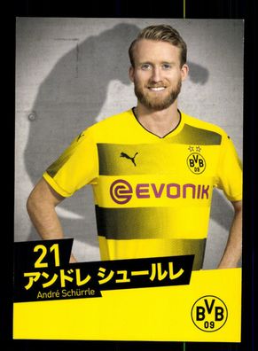 Andre Schürrle Autogrammkarte Borussia Dortmund 2017-18 Japan Karte