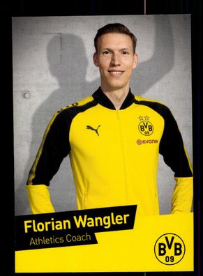 Florian Wangler Autogrammkarte Borussia Dortmund 2017-18 USA Karte