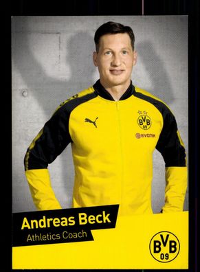 Andreas Beck Autogrammkarte Borussia Dortmund 2017-18 USA Karte