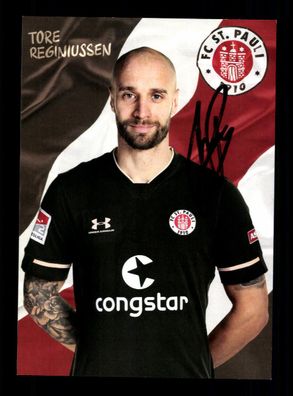 Tore Reginiussen Autogrammkarte FC St. Pauli 2020-21 Original Signiert