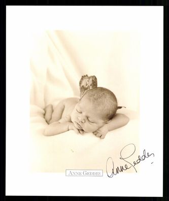 Anne Geddes Autogrammkarte Original Signiert Fotografin ## BC G 37009