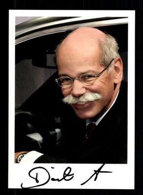 Dieter Zetsche Vorstandsvorsitzender Daimler AG Original Signiert # BC 191338