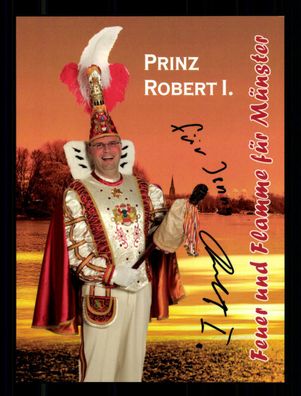 Prinz Robert I. Faschingsprinz Autogrammkarte Original Signiert # BC G 36510