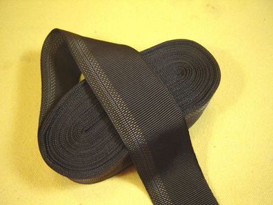 Ripsband Herrenhut Hutband seidig hochwertig dunkelbraun Muster 4cm breit Meter RB69