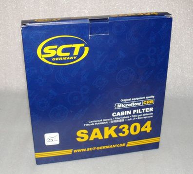 Original SCT SAK 304 Filter Innenraum Luft Pollen Filter für AUDI SEAT SKODA VW