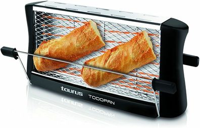 Taurus 960632 Todopan 700W Toaster alle Brotsorten Haltestab 4 Fach Edelstahl