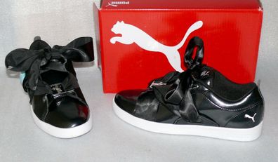 Puma 369638 02 Smash Wns BKL Patent Leder Schuhe Elegante Sneaker 36 40 Black