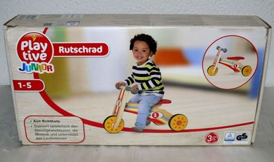 Playtive Echt Holz Kinder Rutsch Lauf Lern Drei Rad Rutscher Rutschfahrzeug 1-5J