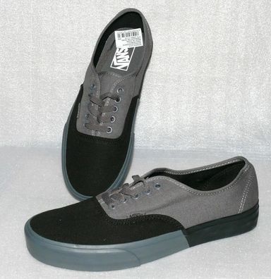 Vans Authentic Herren Schuhe Freizeit Boots Gr 42 US9 Canvas Skater Schwarz Grau
