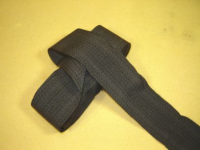 Ripsband Herren Hutband gemustert hochwertig schwarz oliv 4,5 cm breit je Meter RB81