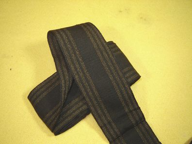 Ripsband Herrenhut Hutband rustikal hochwertig schwarz oliv 4,7cm breit Meter RB75