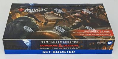 MTG Magic Commander D&D Schlacht um Baldurs Gate Set Booster Deutsch Display NEU
