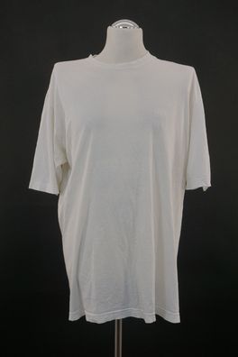HUGO BOSS Herren T-Shirt 2XL weiß Rundhals Kurzarm Jersey 100% Baumwolle A887