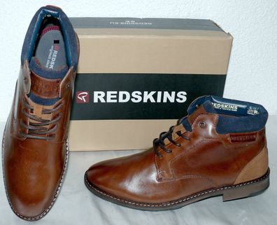 Redskins JO381ZS064 JAMILO Echt Leder Business Schuhe MID Boots Sneaker 41 45 BR