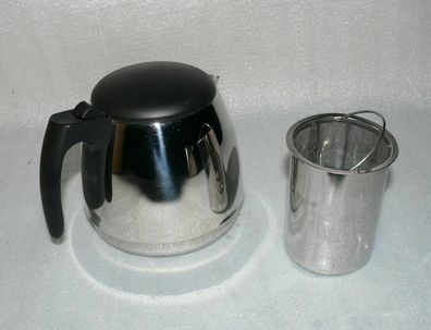Mutlulex Mobile Ersatz Metall CAFE Tee kanne 0,7L Kaffee Servier Kanne Chrom