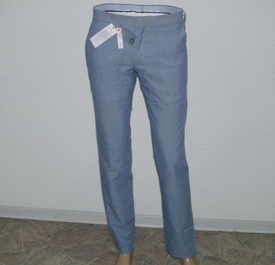 Lacoste HH156900166 Classic Business Linen Hose Slim Fit W 30 40 L32 Blau Jeans