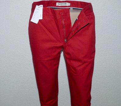 Lacoste HH8238006H5 Classic Elegante Stoff Jeans Hose Slim Fit W 40 42 L32 Rot