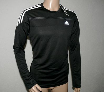 Adidas D85709 Response LS TM Fußball Trikot Langarm TEE Shirt S M L Schwarz Weiß