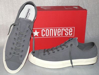 Converse 161447C Chuck 70 OX Low Rau Leder Schuhe Sneaker Boots 48 Dk. Grau Natur
