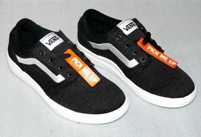 Vans Chapman Super Lite Mesh Textil Junior Schuhe Sneaker 31 UK13 Black White