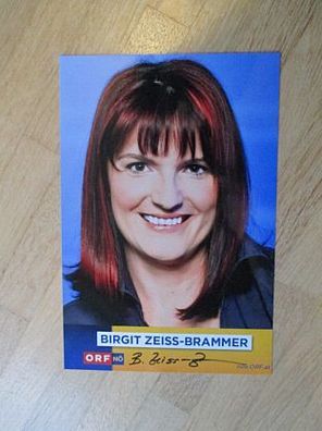 ORF Moderatorin Birgit Zeiss-Brammer - handsigniertes Autogramm!!!