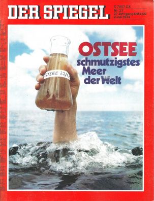 Der Spiegel Nr. 27 / 1973 Ostsee: Schmutzigstes Meer der Welt