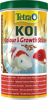 Tetra Pond Koi Colour & Growth Stick 1 l Fischfutter für Koi ab 25 cm