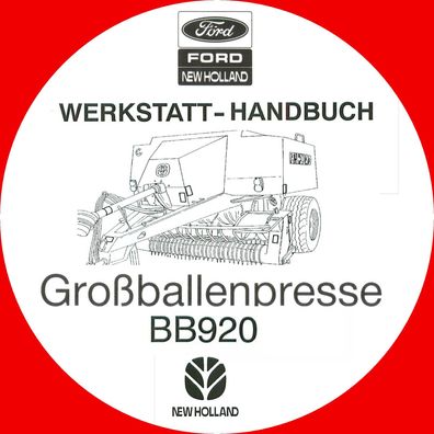 Reparatur Handbuch Werkstatthandbuch New Holland Großballenpresse BB920