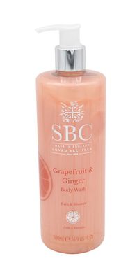 SBC Body Wash Grapefruit & Ginger 500ml