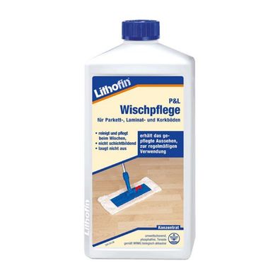 Lithofin P&L Wischpflege für Parkett Laminat und Korkböden 1 Liter