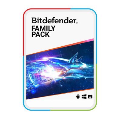 Bitdefender Family Pack -15 Geräte 1 Jahr, neueste Version für Win-macOS-iOS-Android