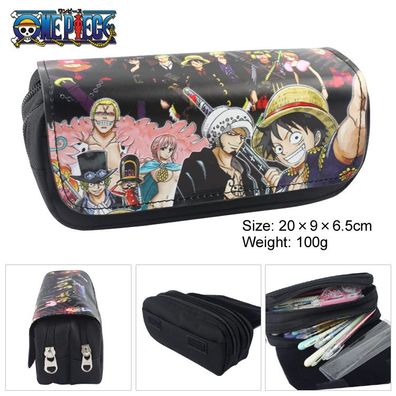 Anime One Piece Mäppchen kinder Stiftebox Luffy Zoro Ace Schreibwaren 20x9x6.5cm