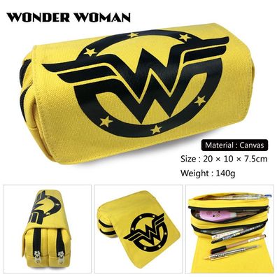 Kreativ Wonder Woman Mäppchen kinder Stiftebox Schreibwaren Geldbörse Gelb