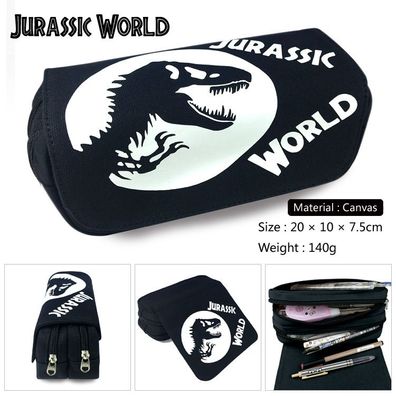 Kreativ Jurassic World Mäppchen kinder Stiftebox Schreibwaren Geldbörse Schwarz