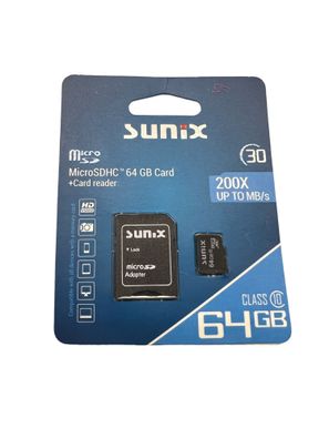 Speicherkarte MicroCARD microSDHC Karte 64GB Class 10 UHS-I mit Adapter bis zu ...