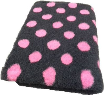 Vet Bed Hundedecke Hundebett Schlafplatz 75 x 50 cm cm anthrazit rosa