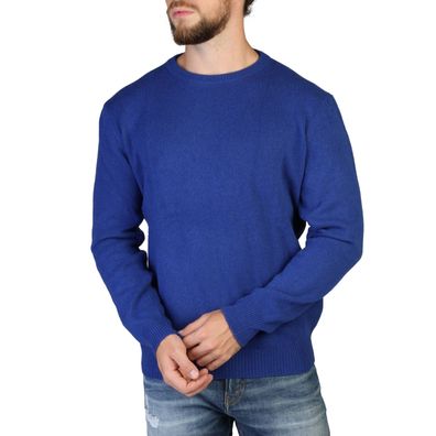 100% Cashmere - Bekleidung - Pullover - C-NECK-M-560-BLUE - Herren - ...