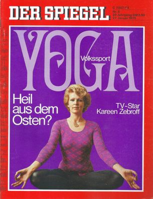 Der Spiegel Nr. 5 / 1975 Volkssport YOGA - Heil aus dem Osten?