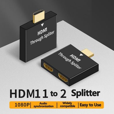 HDMI Splitter Adapter HD 1080p Verteiler Monitor TV Projektor Konsole PC 1 to 2