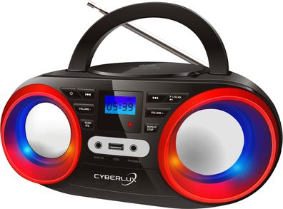 Cyberlux CD-Player | CD-Radio | Tragbares Kinder Radio | Boom Box | CD/ MP3 USB ...