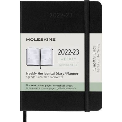 Moleskine Wochenkalender 2022-2023 / Hardcover / Pocket