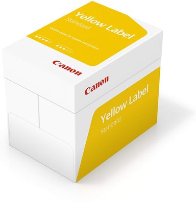 Canon Yellow Label Standard Multifunktionspapier, 5x500 Blatt EU Umweltzeichen, ...