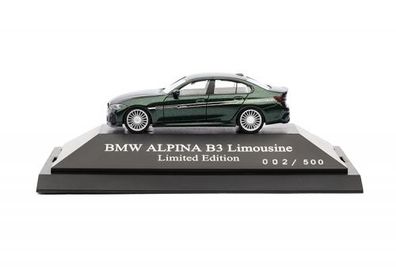 BMW ALPINA Miniatur B3 Limousine (G20) grün, 1:87, Limited Edition