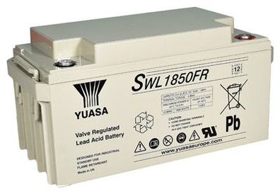 Yuasa Blei-Akku SWL1850FR Pb 12V / 74Ah - Flame Retardant 10-12 Jahresbatterie, ...